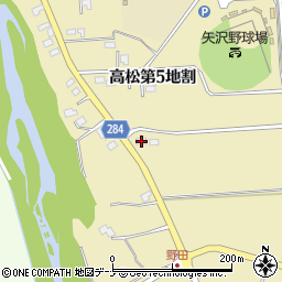 岩手県花巻市高松第５地割72周辺の地図