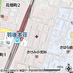 秋田県由利本荘市西梵天148周辺の地図