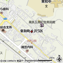 岩手県花巻市東和町土沢５区周辺の地図