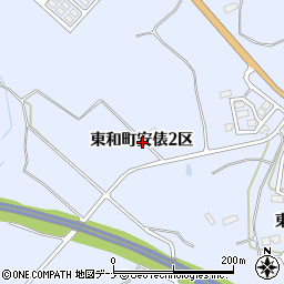 岩手県花巻市東和町安俵２区周辺の地図