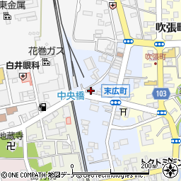 岩手県花巻市末広町138-6周辺の地図