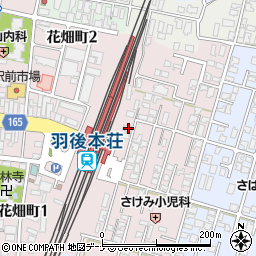 秋田県由利本荘市西梵天145-1周辺の地図