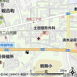秋田県由利本荘市砂子下周辺の地図