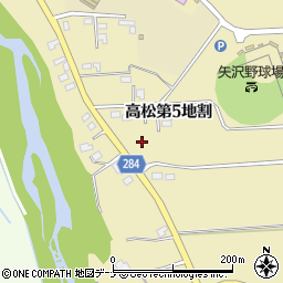 岩手県花巻市高松第５地割62-11周辺の地図