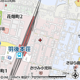秋田県由利本荘市西梵天158周辺の地図