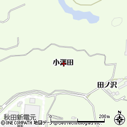 秋田県由利本荘市土谷小深田周辺の地図