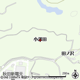 秋田県由利本荘市土谷（小深田）周辺の地図