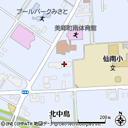 秋田県仙北郡美郷町飯詰北中島周辺の地図