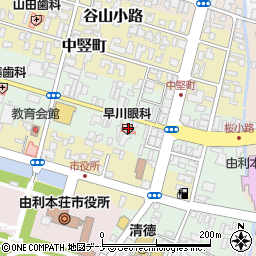 早川眼科医院周辺の地図