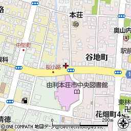 秋田県教職員組合由利支部周辺の地図