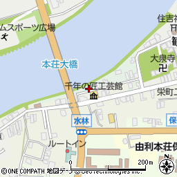 秋田県由利本荘市片町12周辺の地図