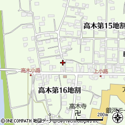 岩手県花巻市高木第１５地割89-1周辺の地図