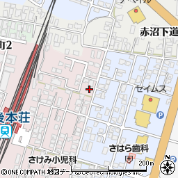 秋田県由利本荘市西梵天235周辺の地図