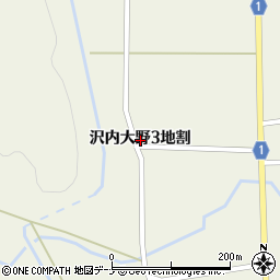 岩手県和賀郡西和賀町沢内大野３地割周辺の地図