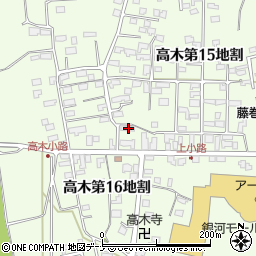 岩手県花巻市高木第１５地割56周辺の地図