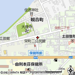秋田県由利本荘市砂子下113-6周辺の地図