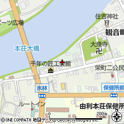 秋田県由利本荘市片町9周辺の地図
