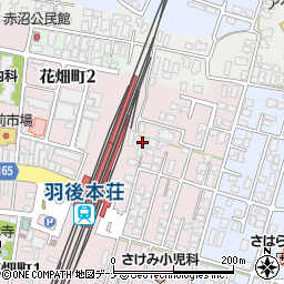 秋田県由利本荘市西梵天160周辺の地図