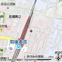 秋田県由利本荘市西梵天160周辺の地図