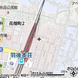 秋田県由利本荘市西梵天228周辺の地図