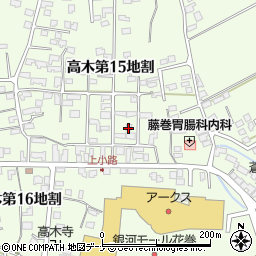 岩手県花巻市高木第１５地割20-33周辺の地図