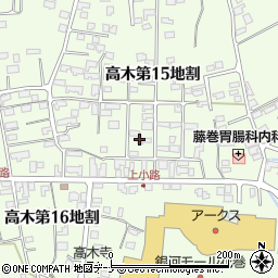 岩手県花巻市高木第１５地割20-43周辺の地図