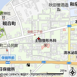 秋田県由利本荘市砂子下72-4周辺の地図