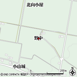 秋田県仙北郡美郷町金沢野中周辺の地図
