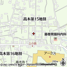 岩手県花巻市高木第１５地割20-47周辺の地図