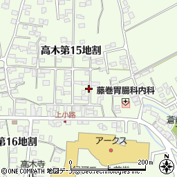 岩手県花巻市高木第１５地割20-35周辺の地図