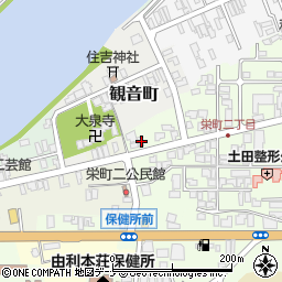 秋田県由利本荘市砂子下113-9周辺の地図