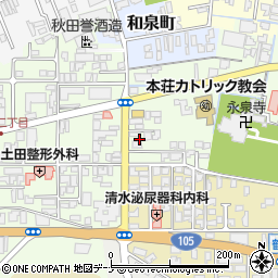 秋田県由利本荘市給人町91-2周辺の地図