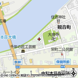 秋田県由利本荘市片町4周辺の地図