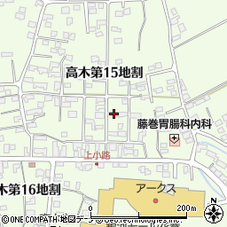 岩手県花巻市高木第１５地割20-26周辺の地図
