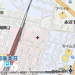 秋田県由利本荘市西梵天239周辺の地図