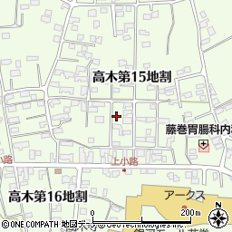 岩手県花巻市高木第１５地割20-41周辺の地図