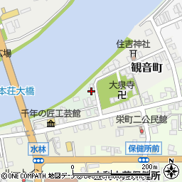 秋田県由利本荘市片町2周辺の地図