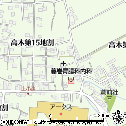 岩手県花巻市高木第１５地割13-1周辺の地図