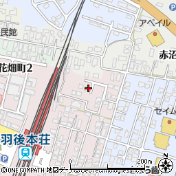 秋田県由利本荘市西梵天240周辺の地図