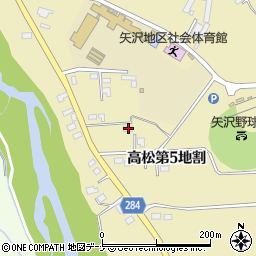 岩手県花巻市高松第５地割18周辺の地図