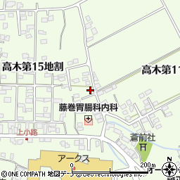岩手県花巻市高木第１５地割10-3周辺の地図