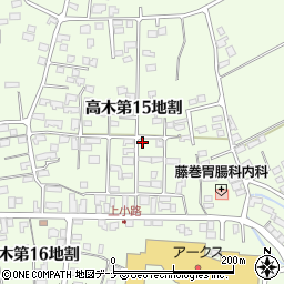 岩手県花巻市高木第１５地割20-20周辺の地図
