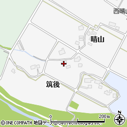 岩手県花巻市西晴山筑後周辺の地図
