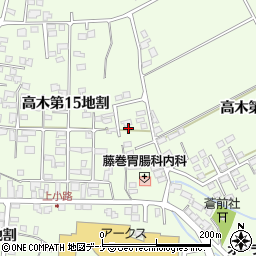 岩手県花巻市高木第１５地割3-13周辺の地図