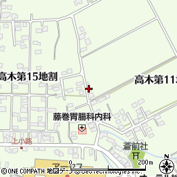 岩手県花巻市高木第１１地割周辺の地図