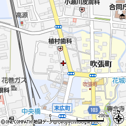 小原提灯店周辺の地図