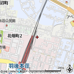 秋田県由利本荘市西梵天316周辺の地図