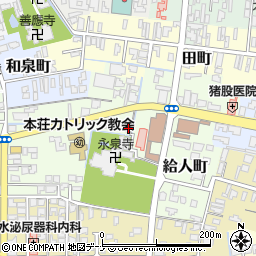 秋田県由利本荘市給人町69周辺の地図