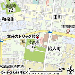 秋田県由利本荘市給人町69周辺の地図