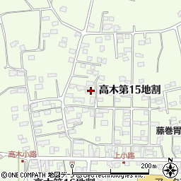岩手県花巻市高木第１５地割67周辺の地図